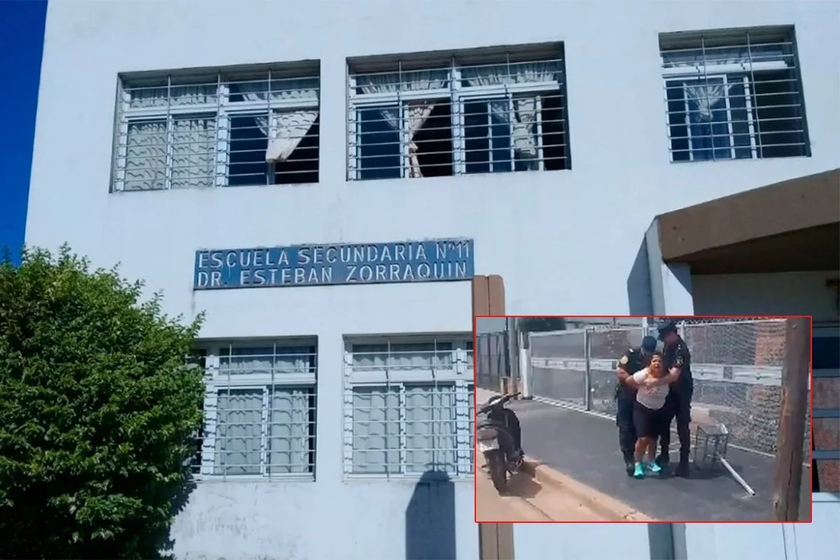 Tensión y pánico en escuela por la presencia padre e hijo armados con cuchillos