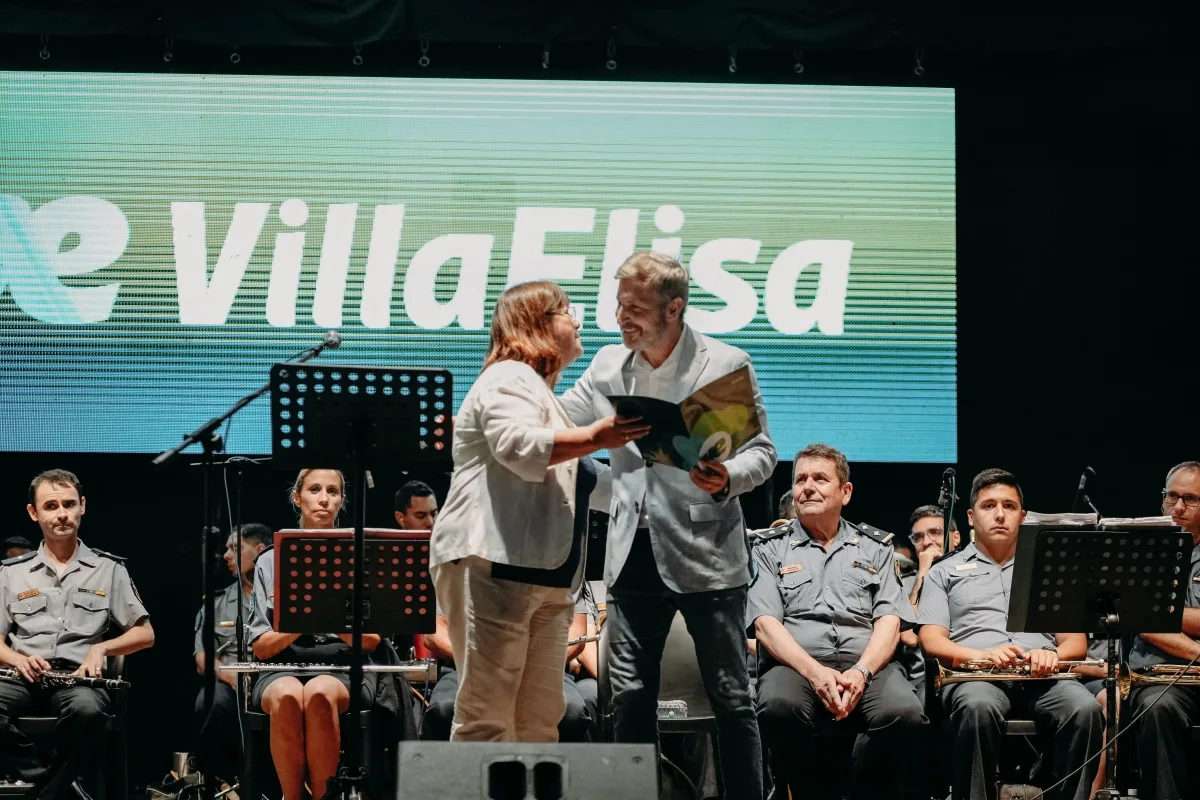 Frigerio formó parte de la celebración del 134º aniversario de Villa Elisa