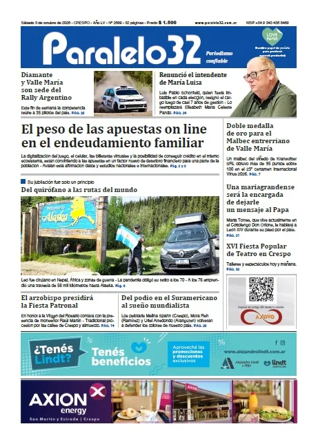 Tapa de Paralelo 32