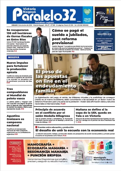 Tapa de Paralelo 32