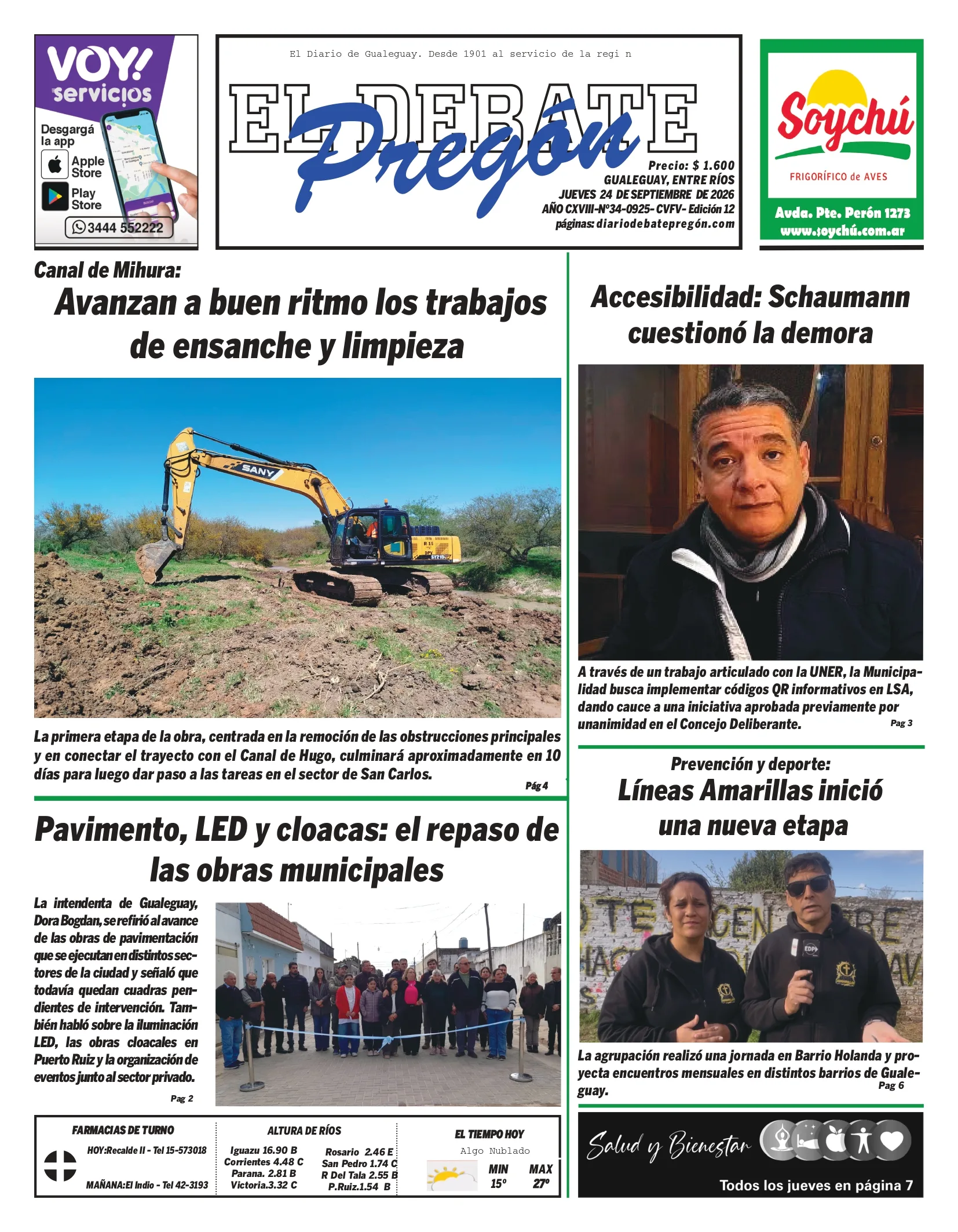 Tapa de Diario El Pregón