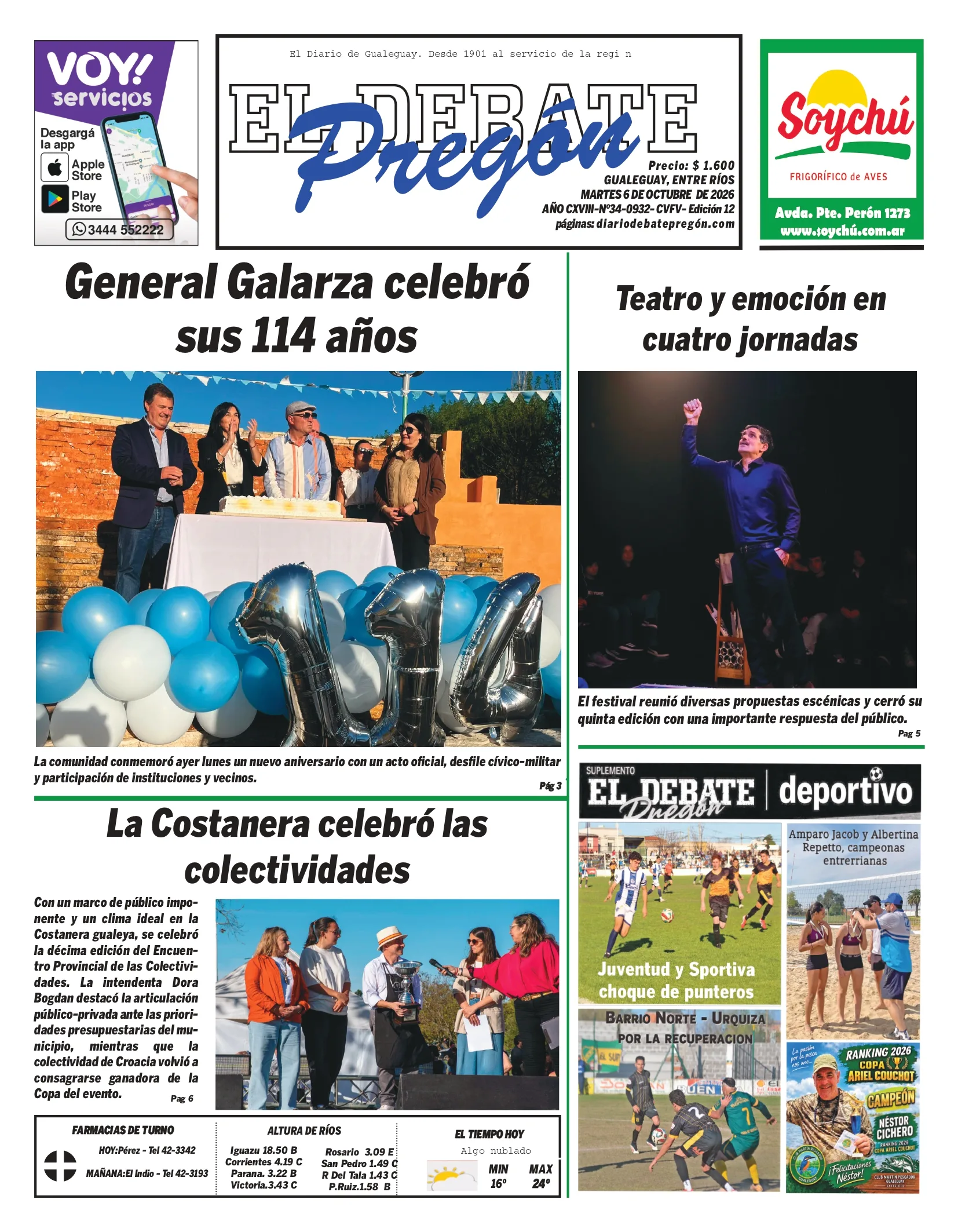 Tapa de Diario El Pregón