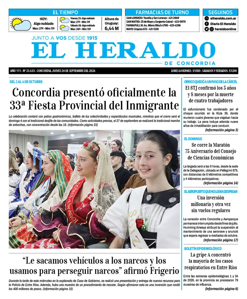 Tapa de Diario El Heraldo