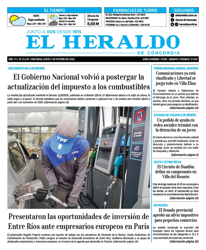 Tapa de Diario El Heraldo