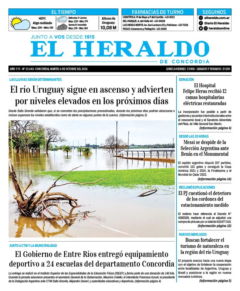 Tapa de Diario El Heraldo